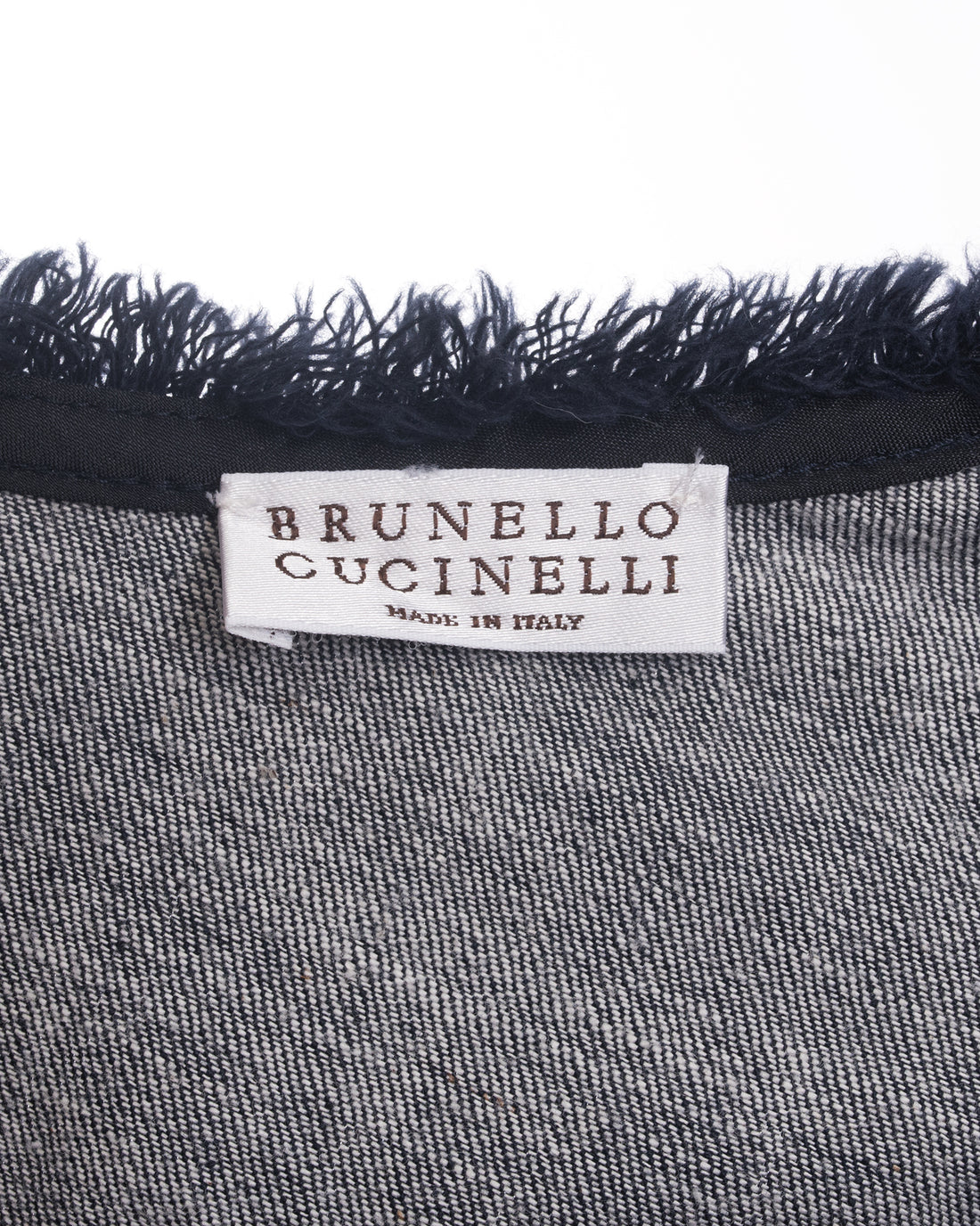 Brunello Cucinelli Denim Monili Bead Trim Sleeveless Dress - 8