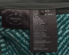 Prada Fall 2015 Runway Green Tweed Wool Chevron Trousers Pants - 6