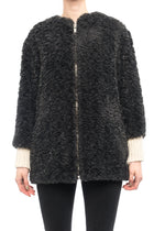 Isabel Marant Etoile Dark Grey Faux Fur Easy Abril Coat - 4