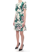 Burberry Green and Pink Silk Floral Print Short Sleeve Dress - 8 I MISS YOU VINTAGE Burberry Green and Pink Silk Floral Print Short Sleeve Dress - 8 I MISS YOU VINTAGE