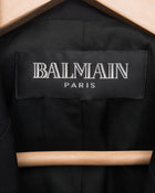 Balmain Black Classic Fitted Blazer Jacket - 38