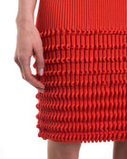 Maison Rabih Kayrouz Orange Knit Sleeveless Shift Dress - 6