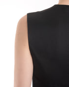 Prada 2017 Black Sleeveless Cocktail Dress with Ruffle Hem - 2