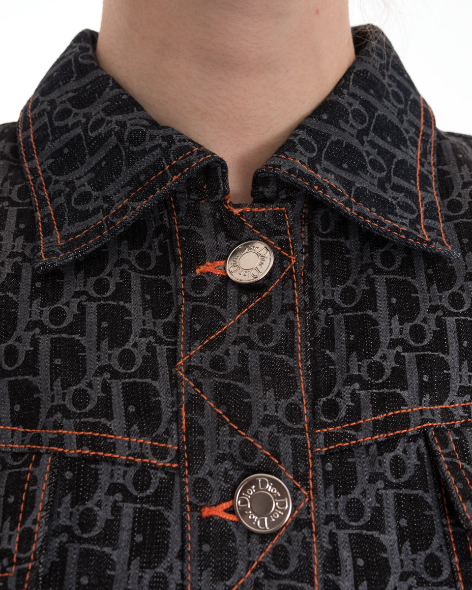 Christian Dior Authentic Vintage Monogram Denim Jacket