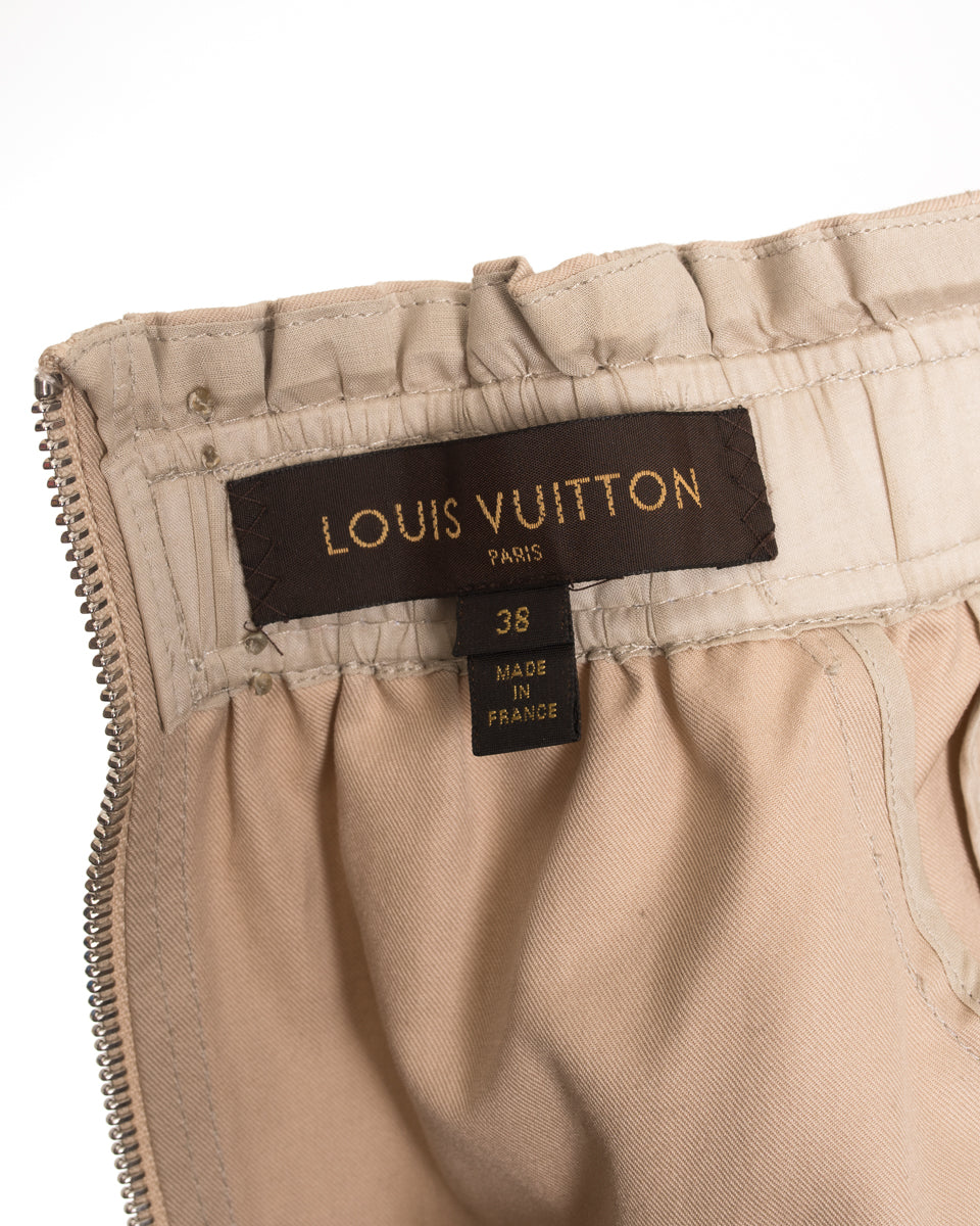 Louis Vuitton Beige Cotton Off Shoulder Fitted Jacket - 38 – I MISS YOU  VINTAGE