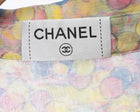 Chanel Resort 2011 Yellow Pink and Blue Sheer CC Shirt - 36 / 4