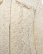 Nina Ricci Fall 2015 Ivory Tweed Wool Jacket - 6