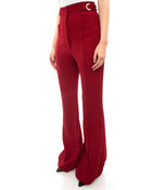 Proenza Schouler Pre-fall 2016 Red Extra Long Wide Leg Trouser Pants - 4