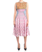 Mary Katrantzou Pre-Fall 2016 Pink Geometric Sleeveless Dress - 8