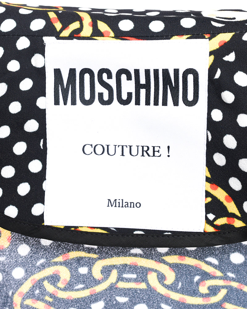 Moschino Couture Fall 2018 Runway Chain Link Logo Dress - 2/4