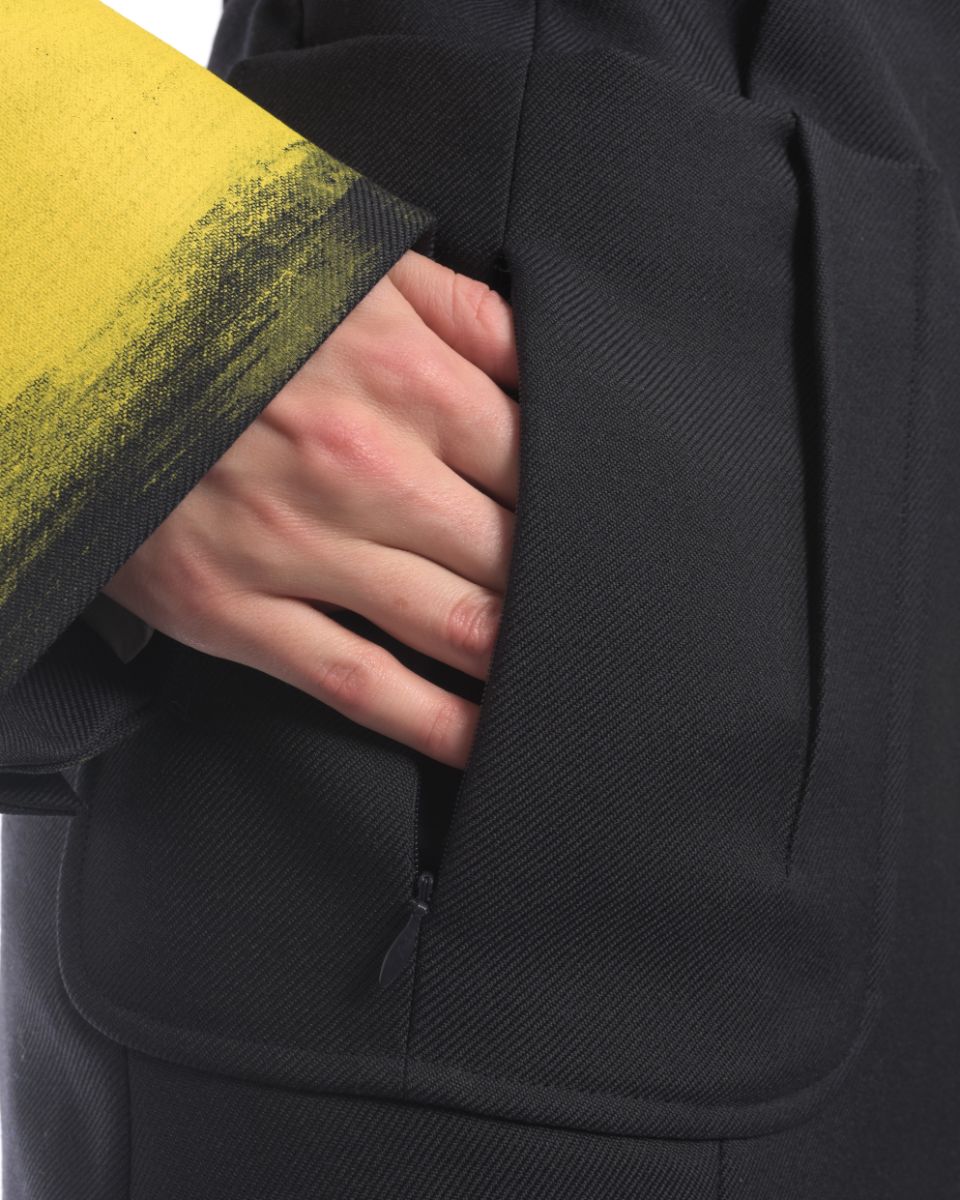 Maison Margiela Fall 2013 Runway Jacket with Yellow Cuffs - S