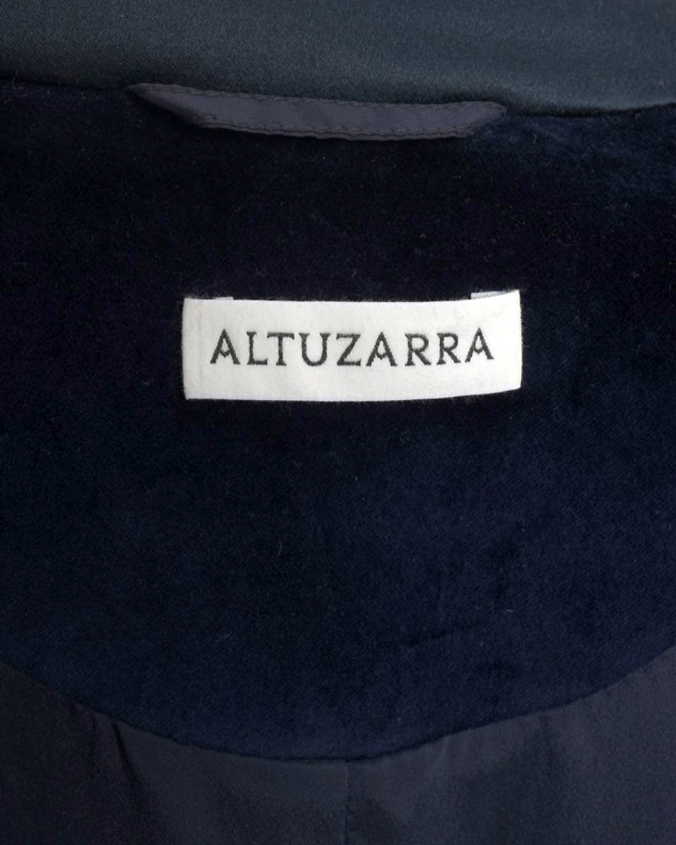 Altuzzara Acacia Navy Velvet Tuxedo Blazer Jacket - 8