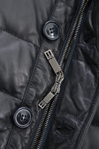 Etro Down Filled Leather Puffer Jacket Coat