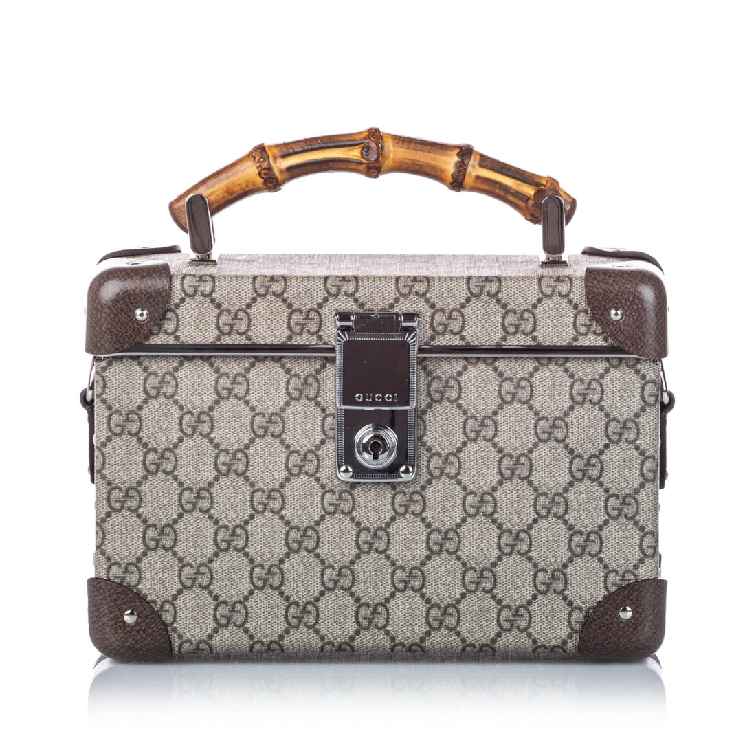 Auth Spa - Dịch Vụ Spa Túi Xách, Giày Dép Authentic Tại HCM. Gucci Limited Edition Bamboo GG Supreme Globe Trotter Beauty Case