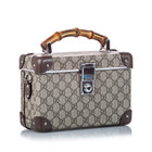 Gucci Limited Edition Bamboo GG Supreme Globe Trotter Beauty Case