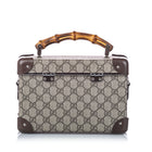 Gucci Limited Edition Bamboo GG Supreme Globe Trotter Beauty Case