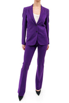 Gucci Purple Pants Suit with Flora and Fauna Lining