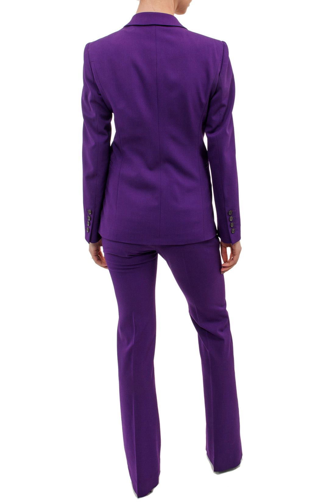 Gucci Purple Pants Suit with Flora and Fauna Lining