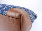 Gucci Blue Monogram Denim Medium Ophidia GG Tote Bag