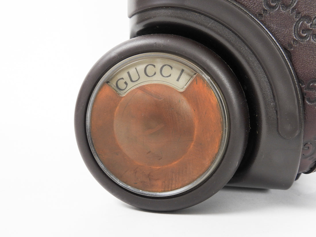Gucci Guccissima Brown Monogram Rolling Luggage