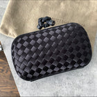 Bottega Veneta Small Black Knot Evening Clutch