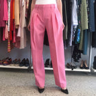 Victoria Beckham Bubblegum Pink Pleated Trouser - S