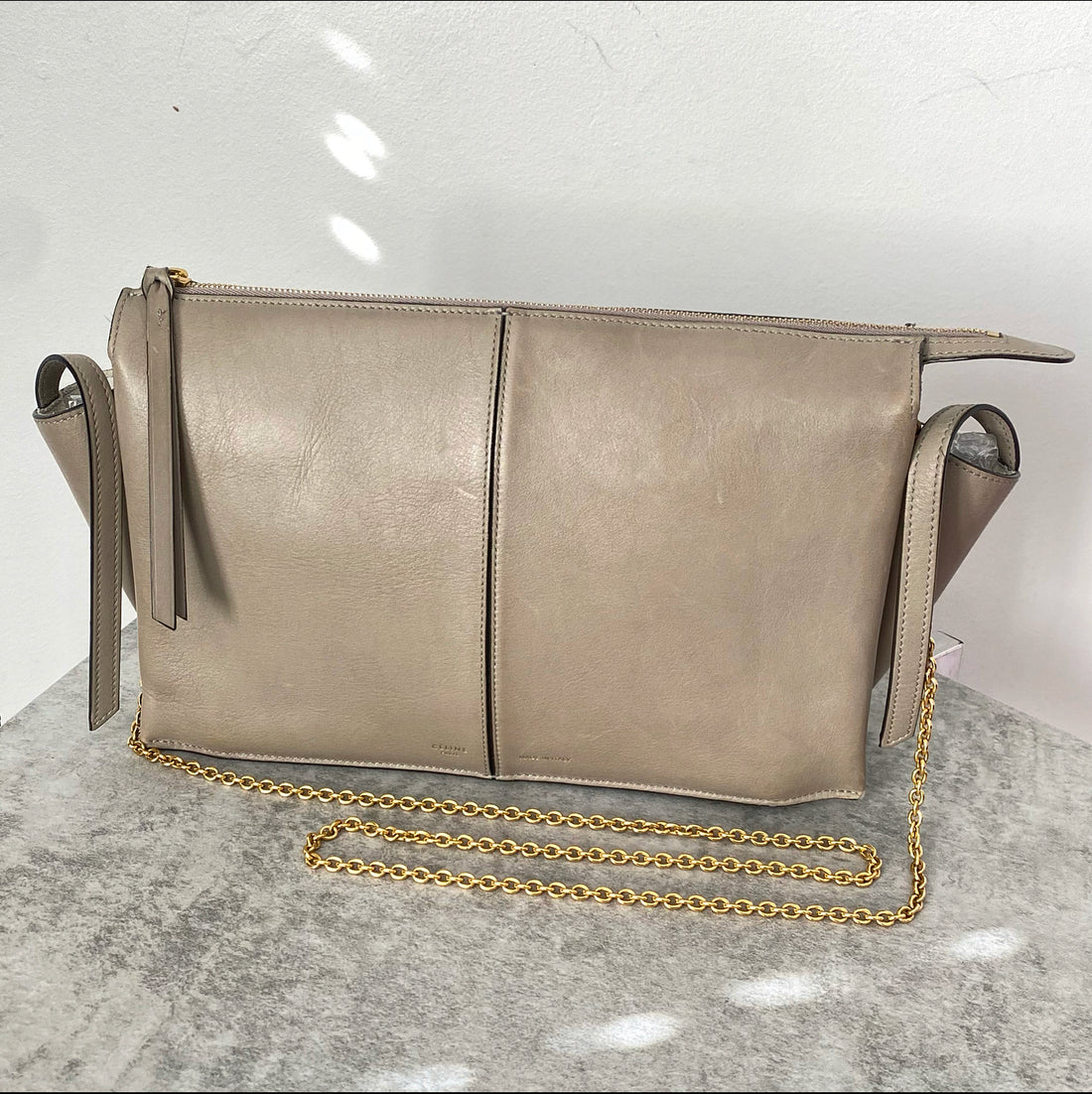 Celine Trifold Clutch On Chain – AMUSED Co