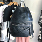 balenciaga classic zip traveler backpack Balenciaga Black City Moto Traveller Backpack Bag – I MISS YOU VINTAGE