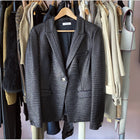 Versace Collection Black Coated Blazer Jacket - 10