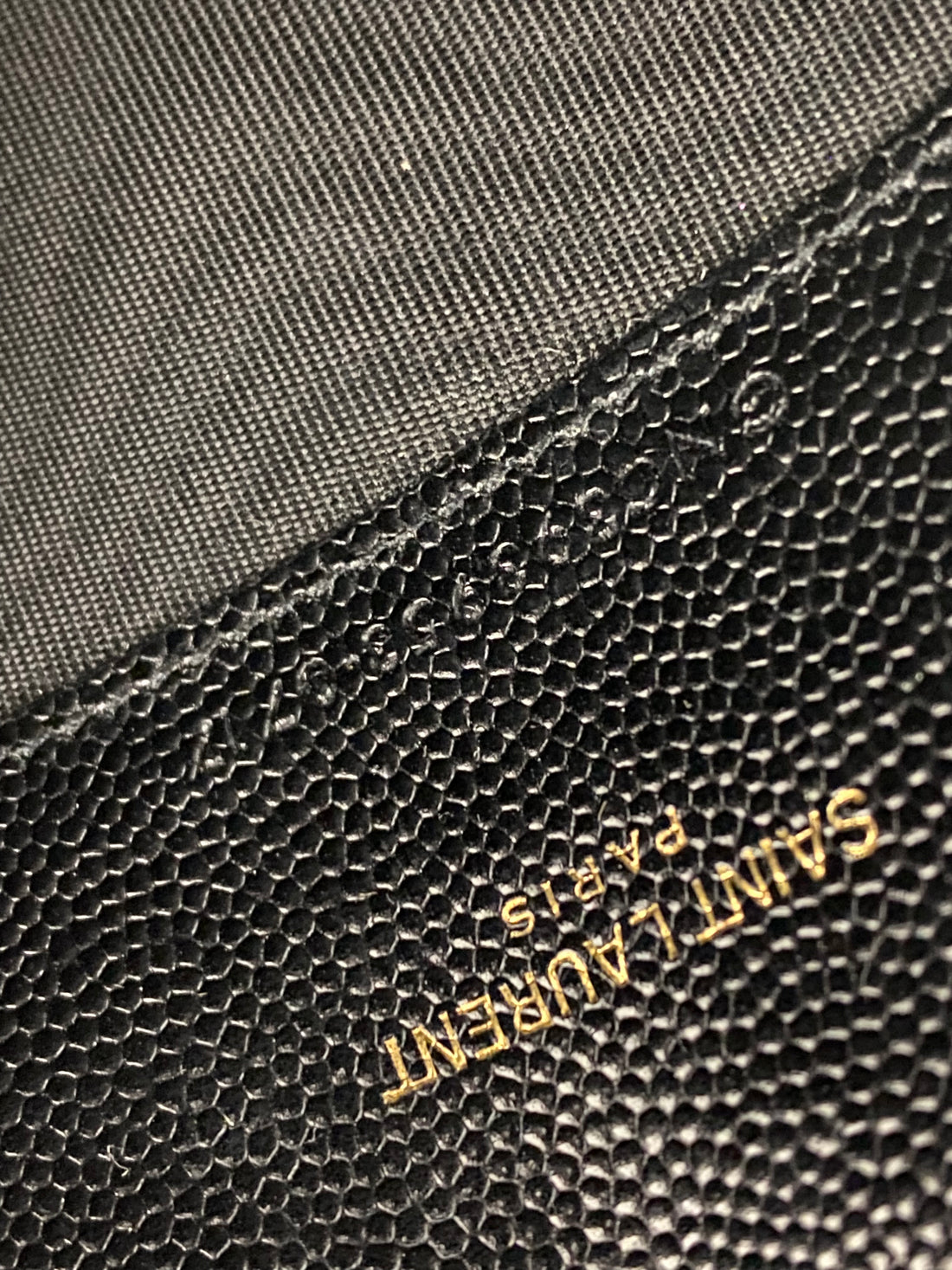 Saint Laurent Black Cassandre Wallet on Chain Crossbody Bag