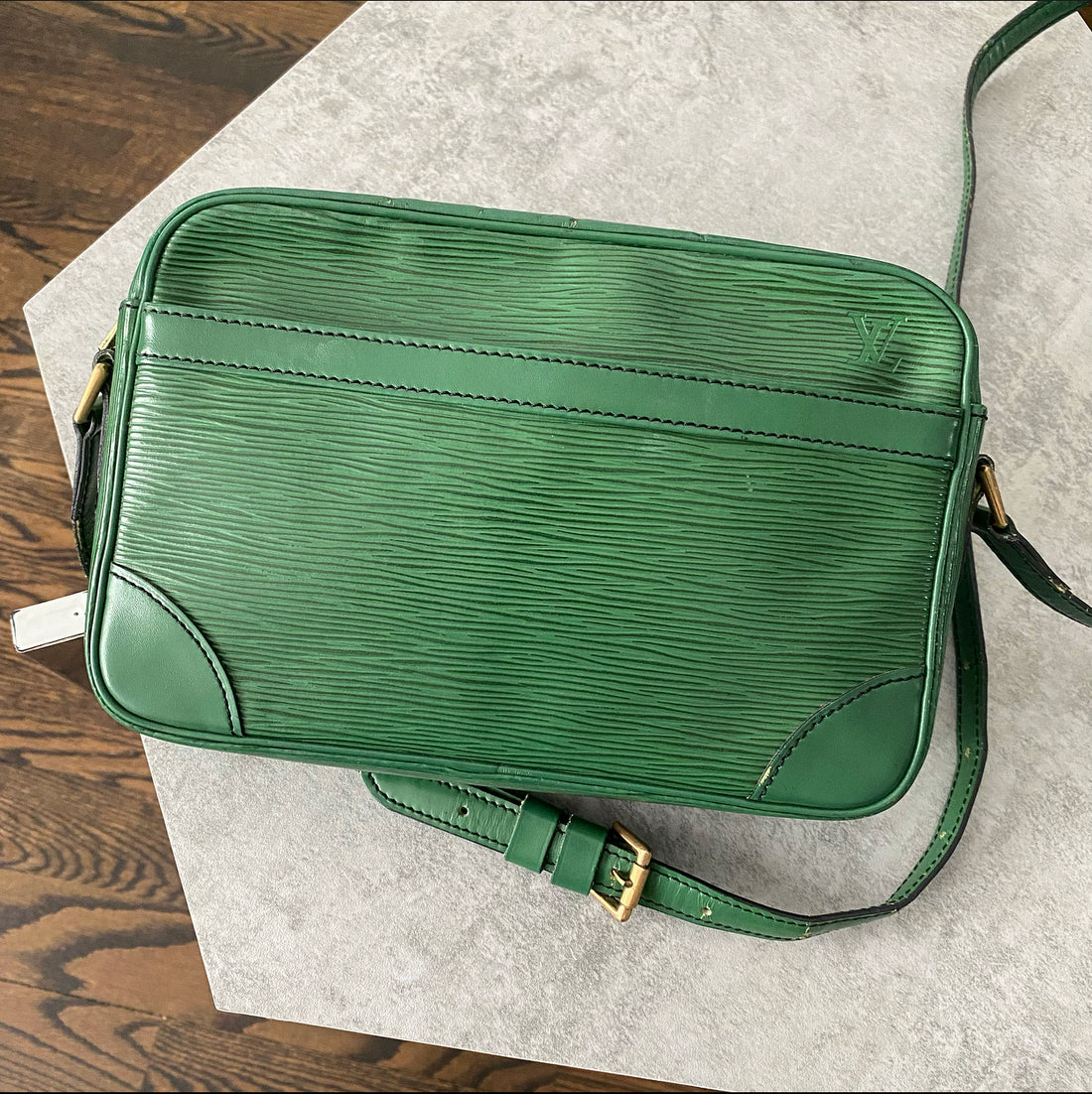 Louis Vuitton Green Epi Leather Trocadero Crossbody Bag