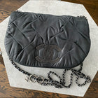 Chanel 11P Black Iridescent Ruthenium CC Crossbody Bag