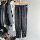 Dries van Noten Black Jacquard Satin Pajama Pant - FR36 / 2/4