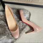 Christian Louboutin Nude Patent Classic Pumps 90 - 39.5 / 40 / 9.5