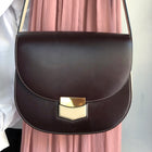 Celine Medium Bicolor Trotteur Bag Burgundy Powder