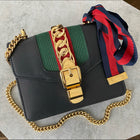Gucci Small Sylvie Chain Web Bag with Ribbon