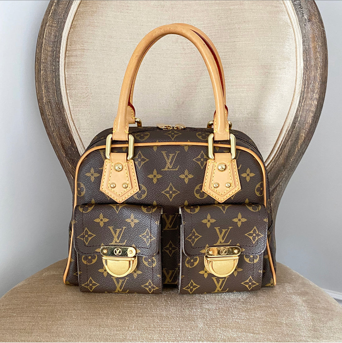 Louis Vuitton Monogram Manhattan Top Handle Bag ○ Labellov ○ Buy and Sell  Authentic Luxury