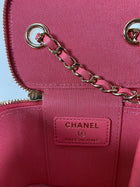 Chanel 2020 Pink Lambskin Mini Trendy Vanity Bag