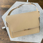 Marni Beige Medium Trunk Shoulder Bag