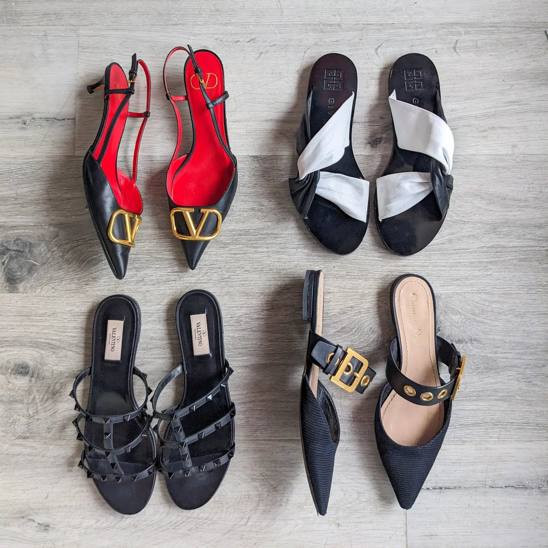 Dior discount flat mules