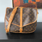 Louis Vuitton Vintage 1992 Monogram Saumur 35 Double Satchel Bag