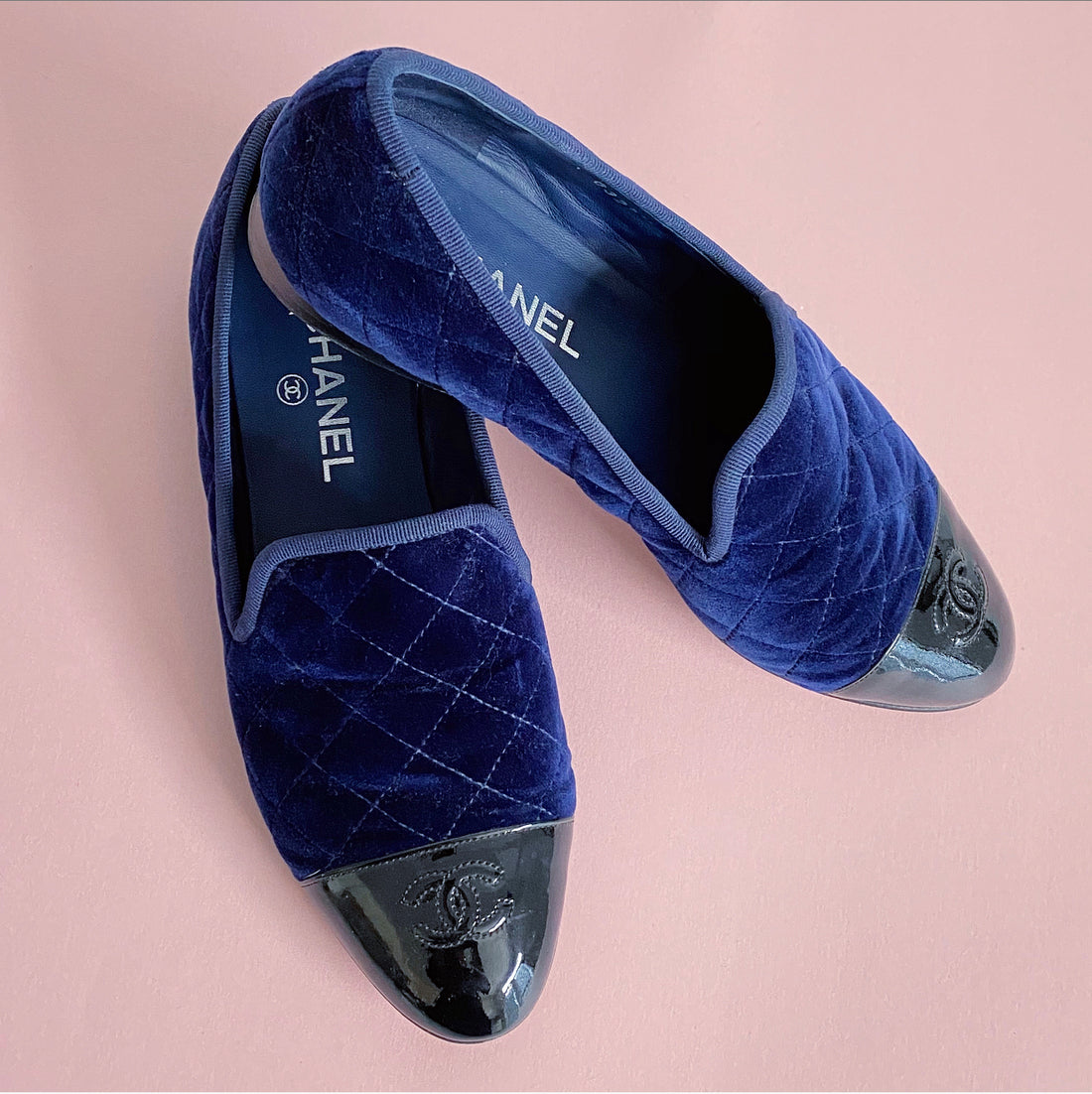 Chanel on sale shoes blue