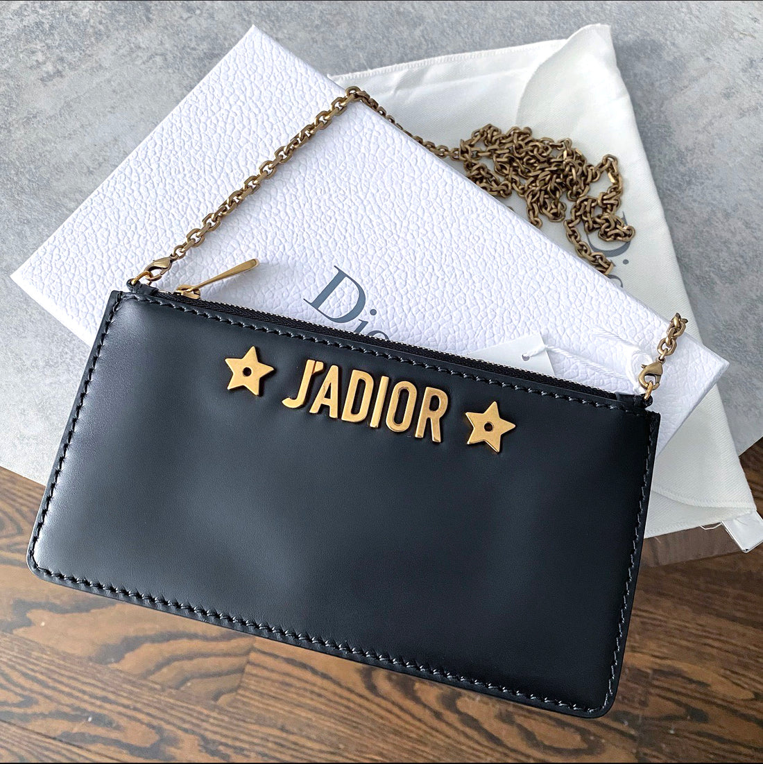 Dior J'Adior Small Pouch Wallet on Chain