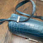 Hermes Constance Elan Matte Nilo Crocodile Blue Jean PHW