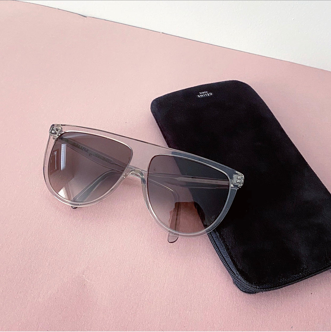 Celine Clear Vintage Style Sunglasses CL41435