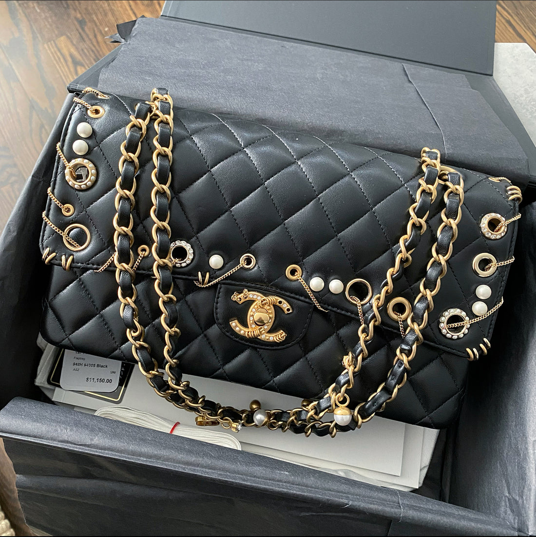 Chanel 19P Medium Piercing Chic Classic Flap Bag