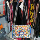 Dolce &  Gabbana Maiolica Tile Print Rosalia Small Flap Crossbody Bag