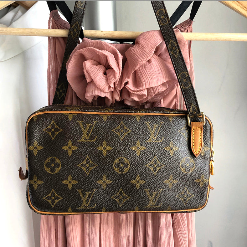 louis vuitton 2001 pre owned monogram  crossbody bag item, Louis  Vuitton Launches Spell On You Perfume