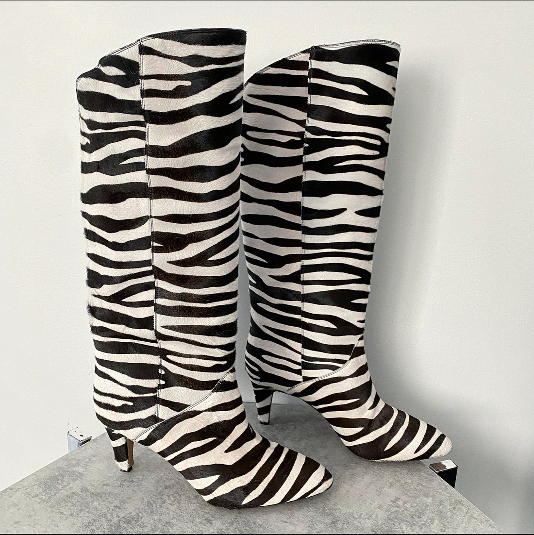 Isabel Marant Zebra Calf Hair Tall Boot - 40