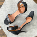 Givenchy Black Leather High Heel Sandals - 40